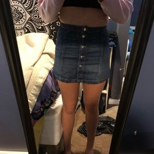 super cute jean skirt